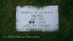 Robert Morley Habkirk headstone