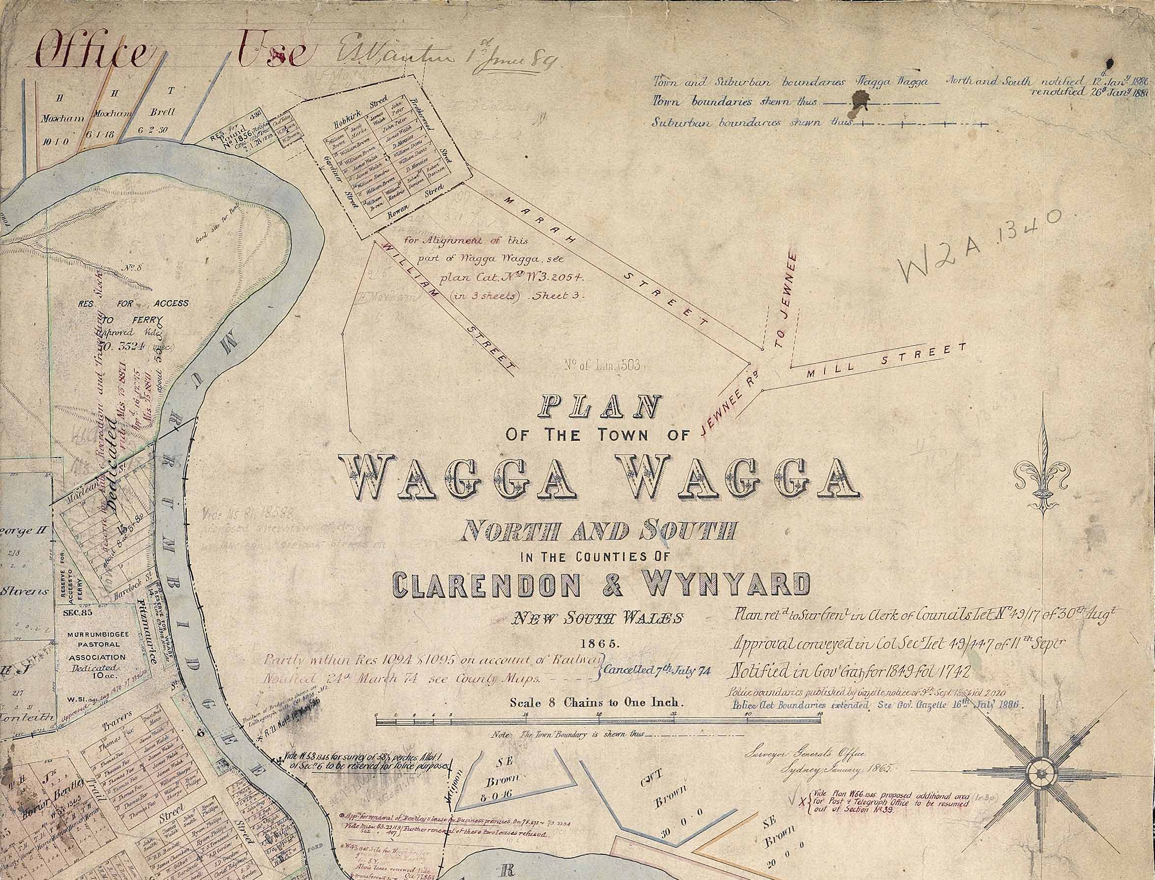 WaggaWagga in 1865