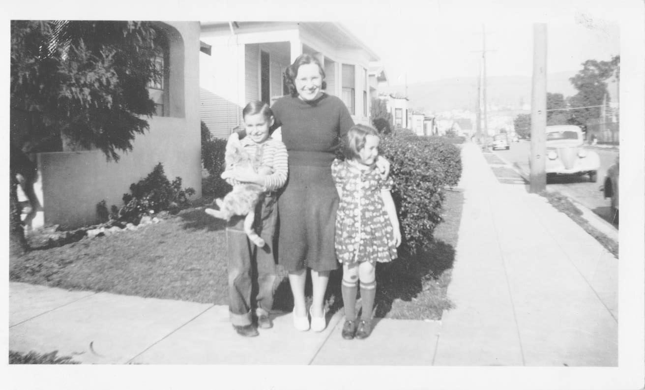 Bobby, Mary and Marlene Caldwell circa 1940