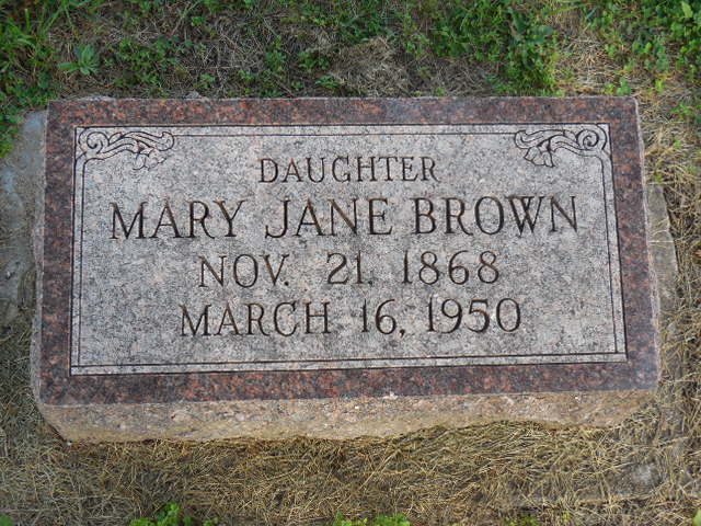 Mary Jane Brown 1868-1950