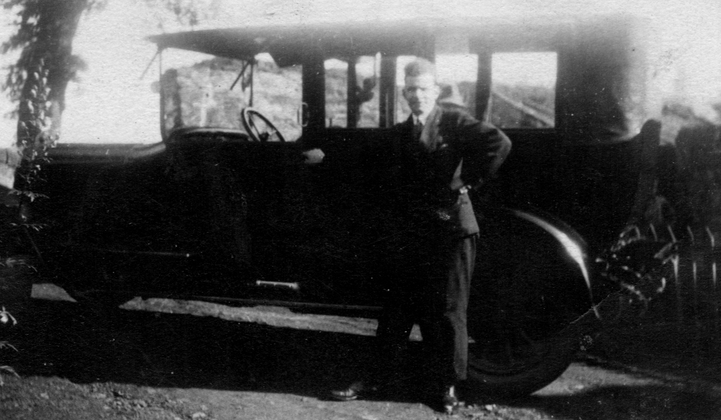 Jim HOPKIRK and one of his cars